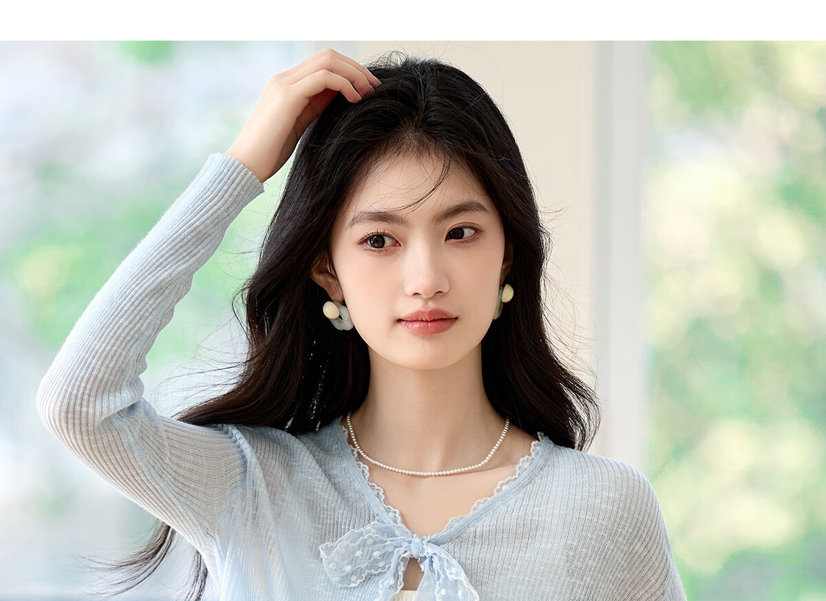 Pincai Women's Summer Ice Silk Lace Tie Cardigan Thin Shawl Air Conditioning Shirt P52Z070 68