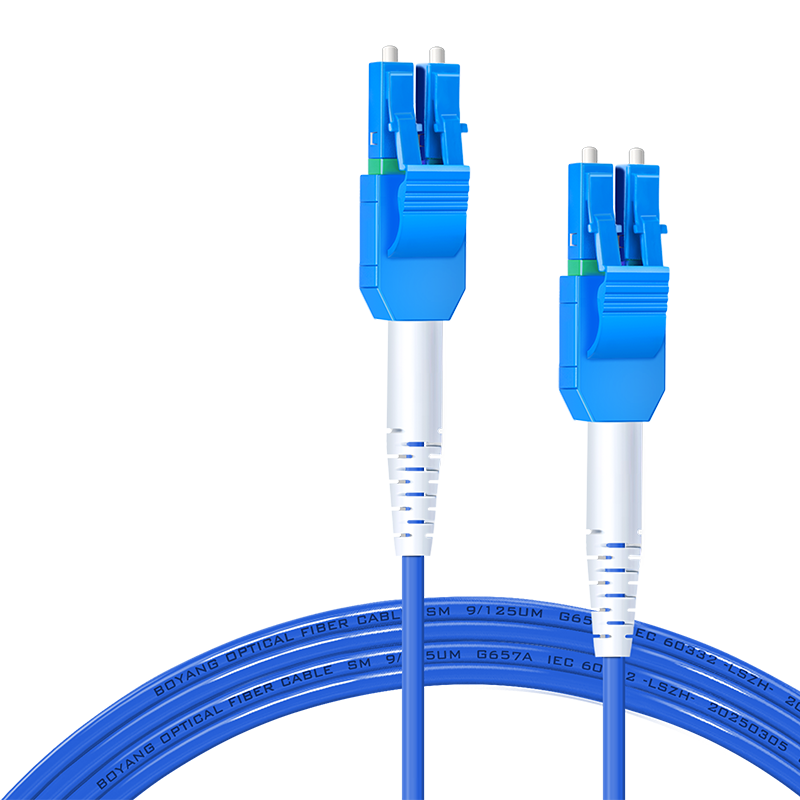 BOYANG BY-K3552S Telecom Grade Armored Fiber Optic Patch Cord LC-LC 3m Single Mode Duplex Tensile Resistant Rodent-Proof Low Smoke Halogen-Free Eco-Friendly Network Fiber Cable
