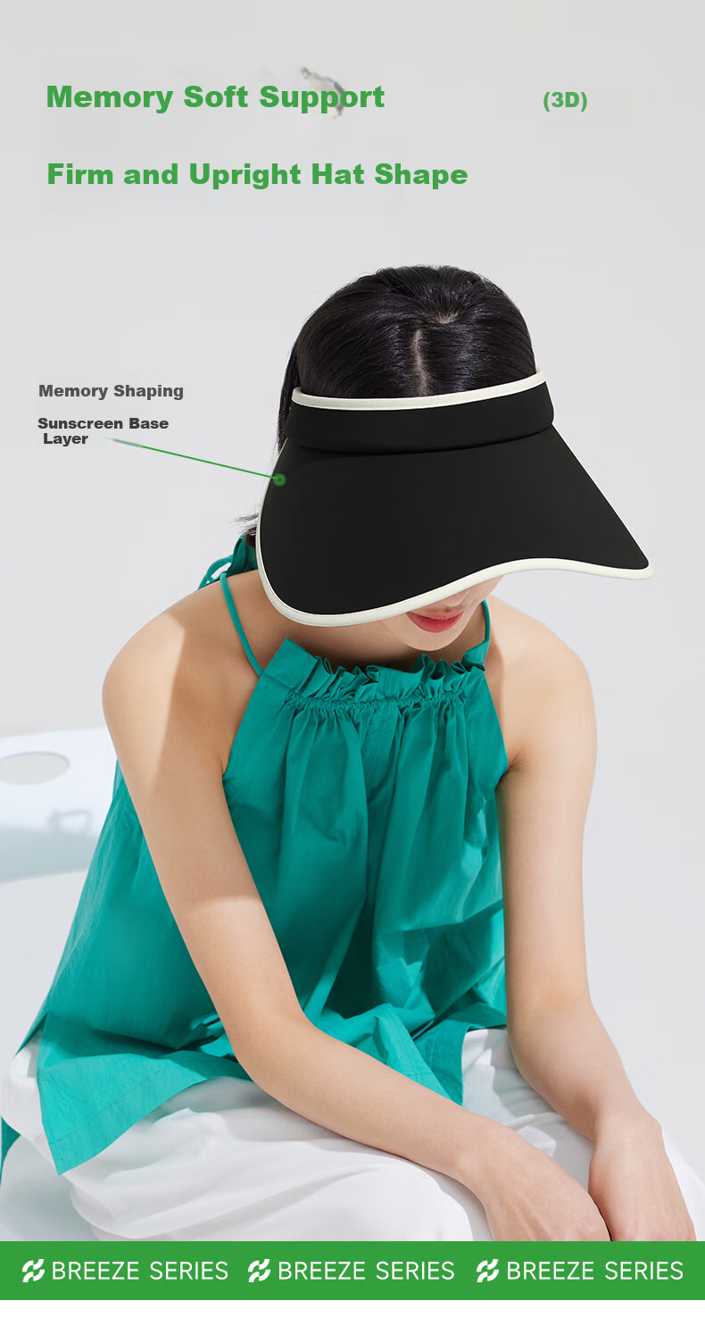 VVC Sun Visor Hat for Women, Open Top UV Protection Cap, Summer Outdoor Beach Sports Hat, Coffee And Beige Color Combinatio 5