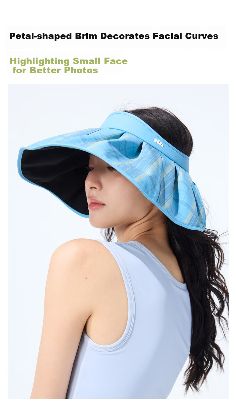 Beneunder Sun Hat for Women, Black Gel UV Protection Cap with Wide Brim, Outdoor Versatile Visor Hat, Sun Hat BM532 10