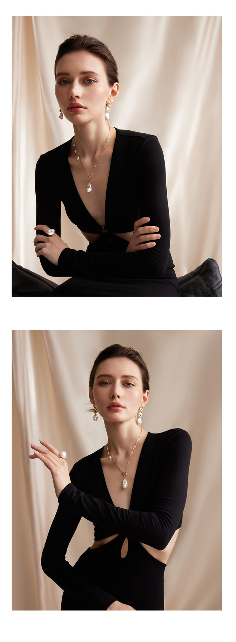 Amber Lollipop Baroque Pearl Earrings for Women, Studs And Dangles, Birthday Mother's Day Gift for Mom Or Wife, Practical Present 2