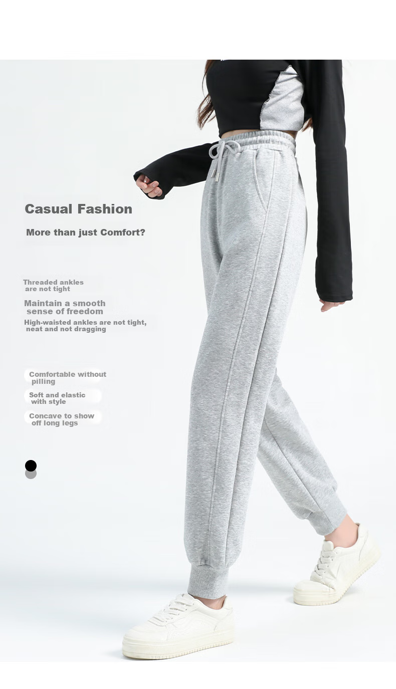 MJ STYLE Fashion Casual Women's Outfit, Spring And Autumn 2026 New Style, Solid Color Skin-Friendly Comfortable Sportswear Series, Complete Set of Hoodie And Sweatpants 10