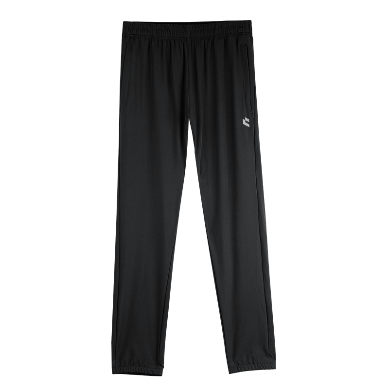 BURUITE Men's Summer Sports Pants Ice Silk Quick-Dry Lightweight Casual Fitness Running Loose Cropped Woven Pants for Physical Exam