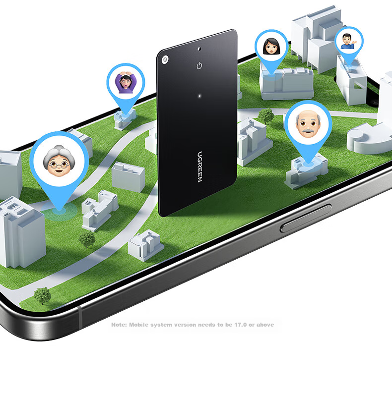 UGREEN Tag Locator Tracker Anti-Loss Device, FindMy Certified Precise Location Finder, Suitable for Apple IPhone 18/17 Pro Max Air Phones, Keys, Luggage, Backpack Anti-Loss 19