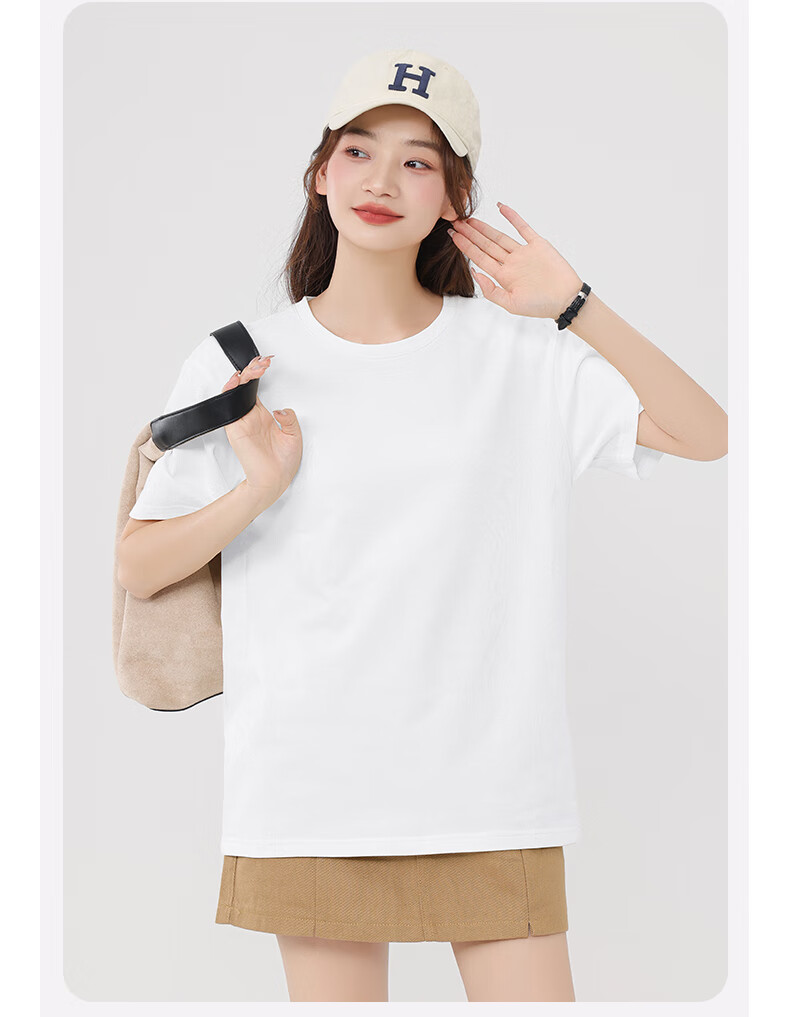 Warrior Women's 2025 Summer Pure Cotton Short Sleeve T-Shirt Casual Commuter Comfortable Lightweight Trendy Designer Top 1