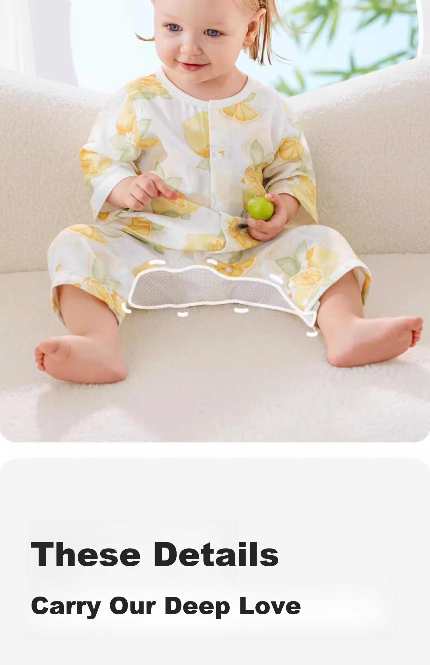 Beitaisi Baby Clothes, Summer Thin Romper, Infant Back Mesh Breathable Three-Quarter Sleeve Air Conditioning Suit Pajamas 13