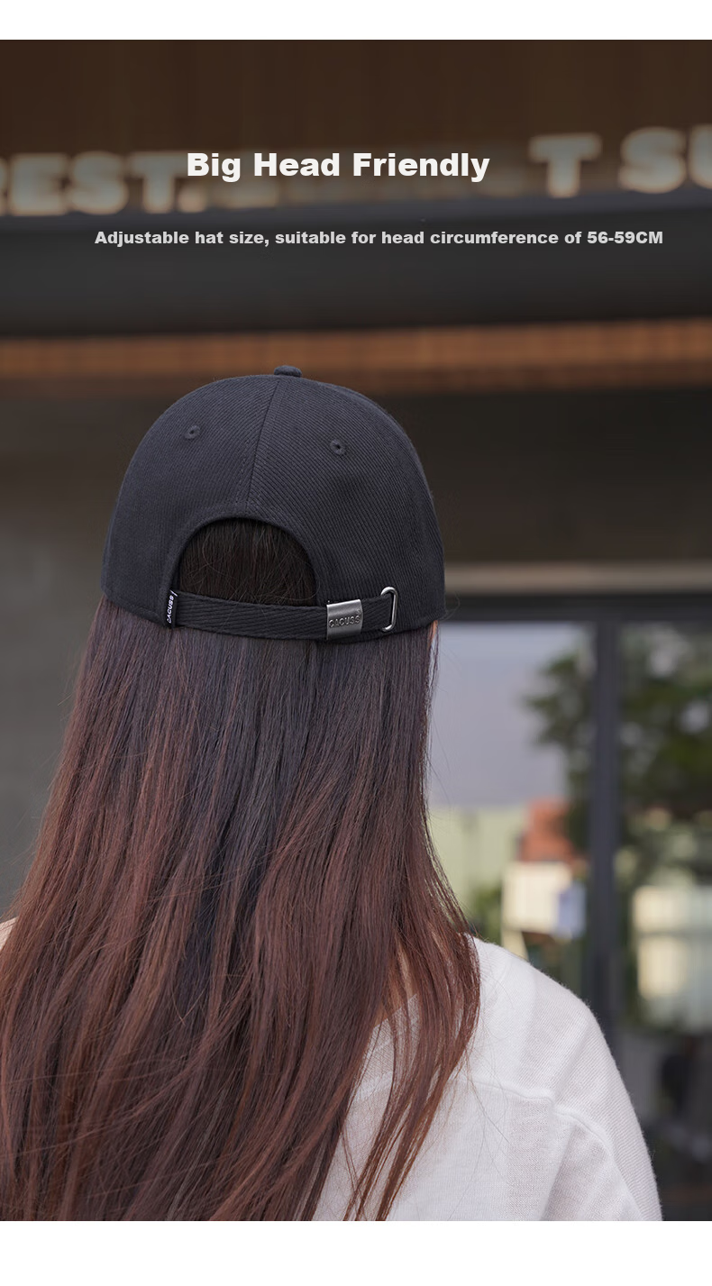 CACUSS Baseball Cap for Women, Spring And Autumn Soft Top Visor Hat, Outdoor Sun Hat, Face-Slimming Korean Style Versatile Sunshade Cap, Coffee Color 6