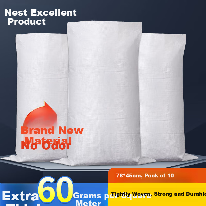 Chaojijiapin White Woven Bag Snake Skin Bag Moving Packing Bag Thickened Grain Storage Nylon Bag Rice Bag Hemp Sack