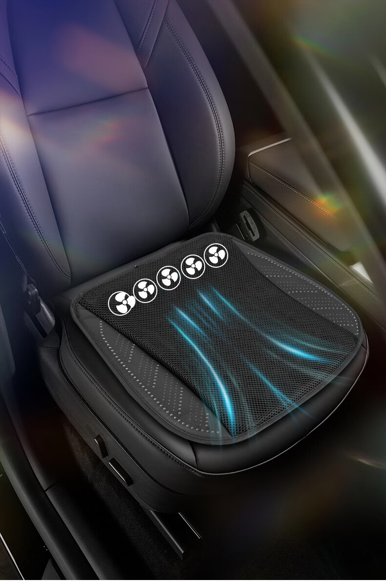 Dijialun USB Summer Car Ventilation Seat Cushion, Cooling Pad, Office Summer Truck Fan-Cooled Seat Cushio 5