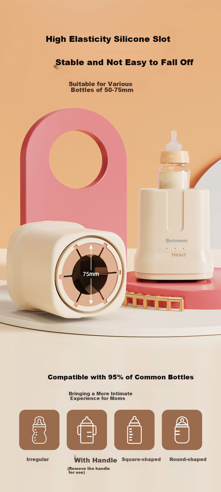 Beingmate Baby Milk Shaker, Electric Infant Formula Mixer, Portable Milk Preparation Device, Smart Adjustable Fully Automatic Milk Shaker 2