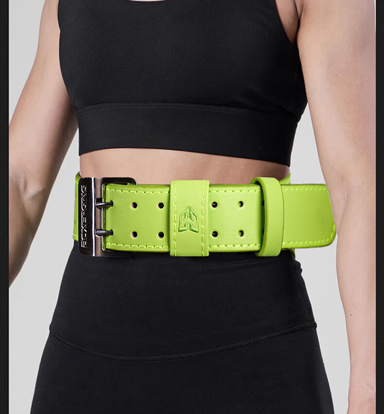 GINGPAI SPORT Women's Fitness Belt Genuine Leather Waist Support Professional Abdominal Compression Training Brace Pink Size L 13