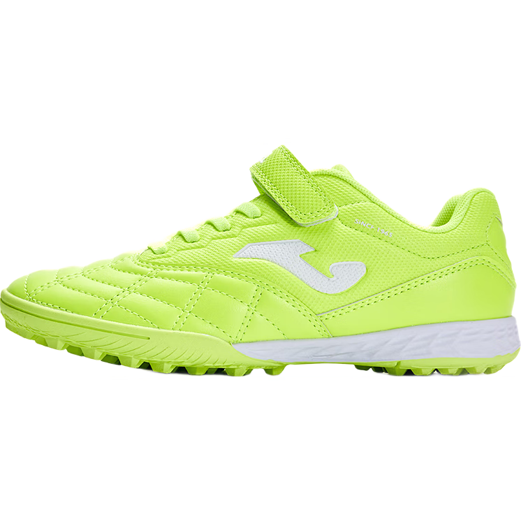 JOMA Soccer Shoes for Children TF Turf Cleats Boys Girls Youth Student Retro Classic Football Training Shoes Fluorescent Green 35