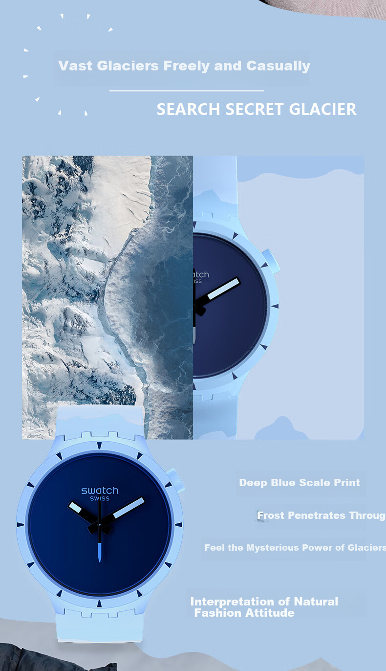 Swatch Swiss Watch, Innovative Plant Ceramic Luminous Quartz Watch for Men And Women, Holiday Gift, Desert Explorer 8