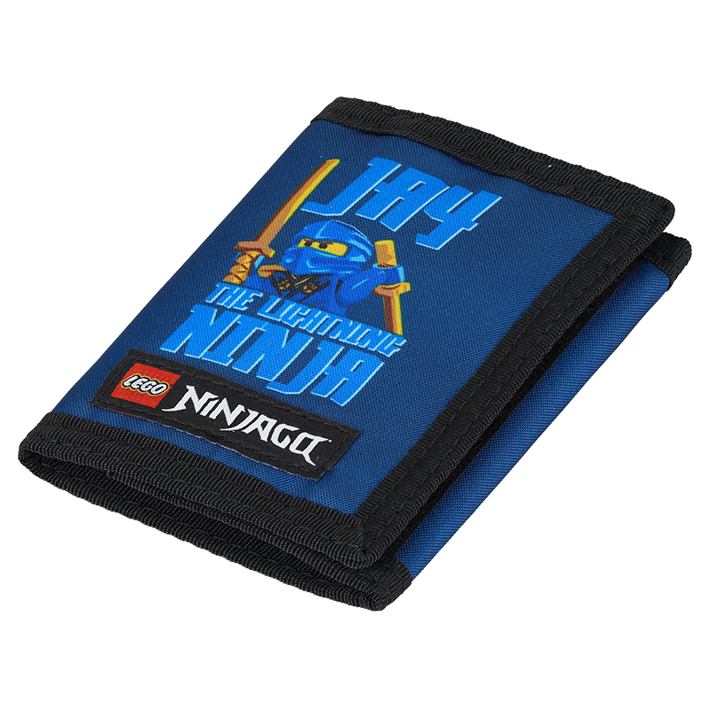 LEGO Card Holder Children's Fabric Folding Wallet Student Bus Card Case 10103 Gift Blue Ninja