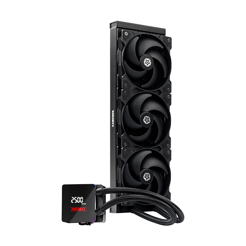 Enermax XTR360 Rainbow Ryzen All-In Liquid Cooler, TR4 Upgraded Digital Display Cold Head/550W TDP/Compatible with Workstations, INTEL Xeon AMD Threadripper
