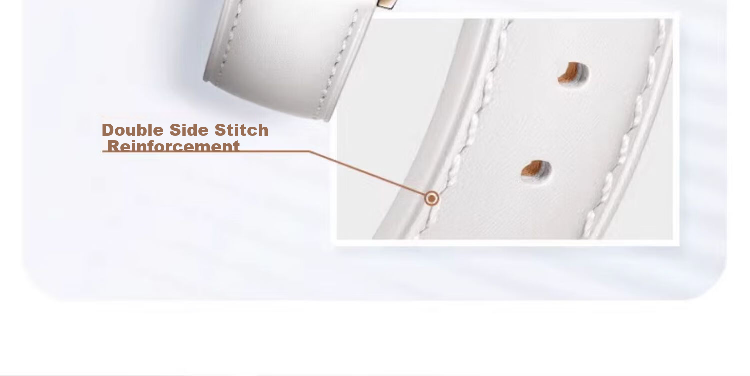 Watchbond Leather Strap Compatible with Huawei Watch GT6/GT5/GT4/Watch5 Women's Models, Official Style for GT5 Pro, Smart GT5 Sports 18mm Fashionable Women's Watch Band 7