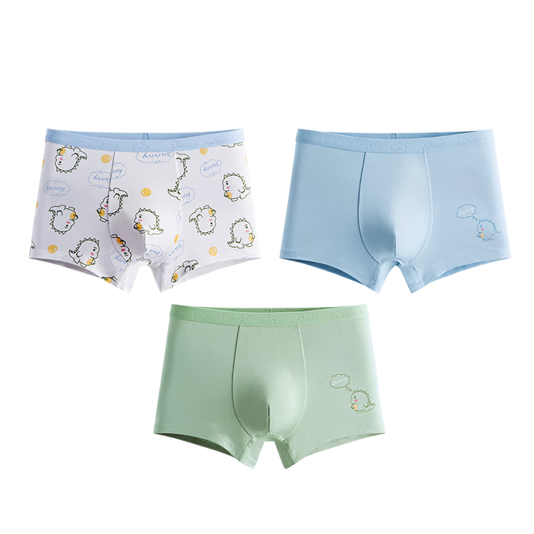 JD Original Summer Children's Underwear, Boys' Underwear, Youth Class A Boxer Briefs, Pure Cotton Breathable Non-Chafing Four-Corner Shorts