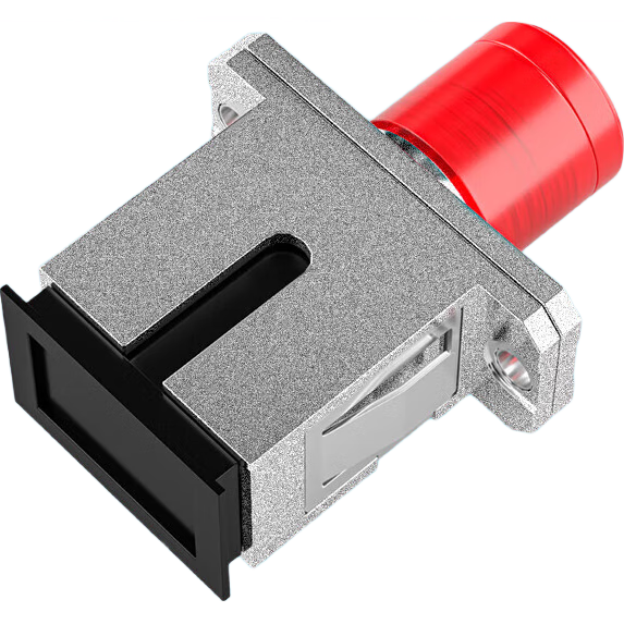 HAILE Fiber Optic Adapter FC-SC Coupler, FC Female to SC Female Fiber Optic Connector, Flange Fiber Optic Coupling, Metal Material, FC-SC2