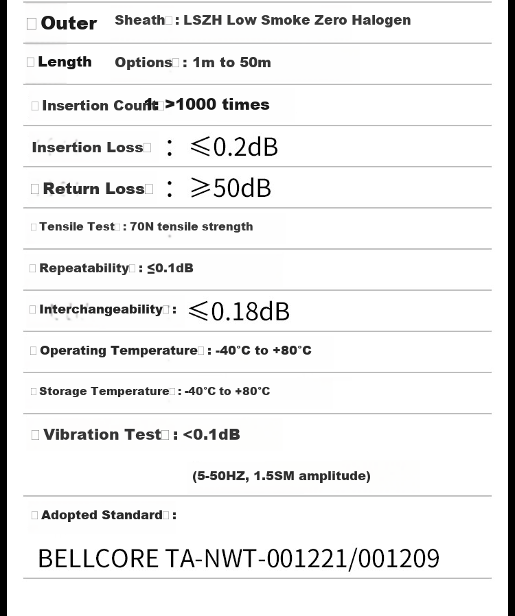 HAILE Telecom-Grade Single-Mode 10 Gigabit Fiber Optic Patch Cable, Single-Mode Dual-Core Φ2.0 (LC-FC, 9/125) 1 Meter Fiber Optic Pigtail Patch Cord HJ-2LC 6