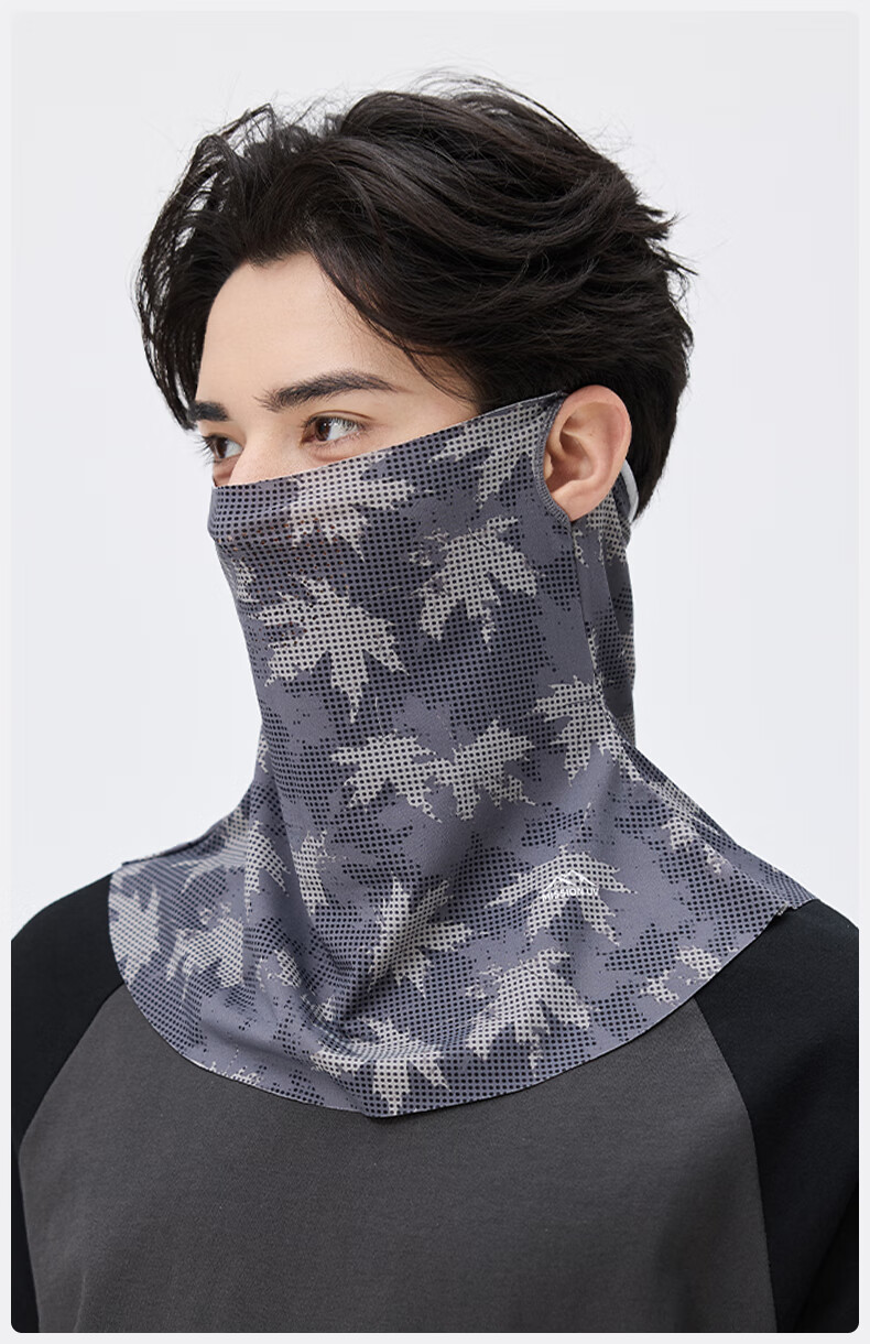 MISSION UV Ice Silk Sunscreen Face Mask Men's Cycling Summer UV Protection Neck Cover Full Face Breathable Sun Protection Mask 13