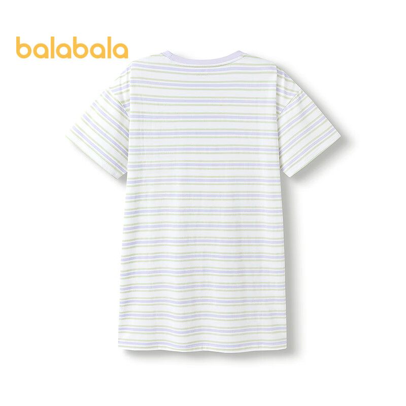 BALABALA Girls' Nightgown Children's Summer Homewear Air-Conditioned Cooling Dress 206225171005