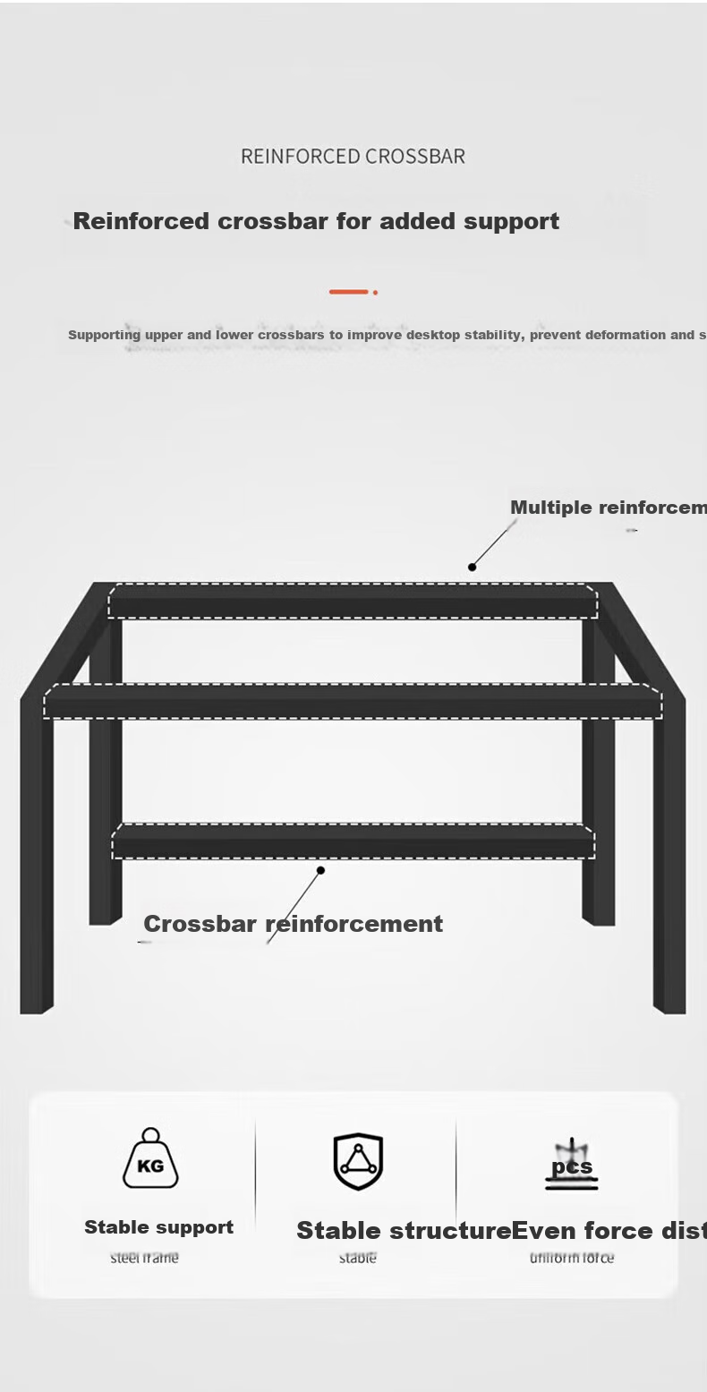 Quanpinwu Computer Desk, Home Study Writing Desk, Desktop Workstation, Simple Office Desk, Gaming Long Table 6