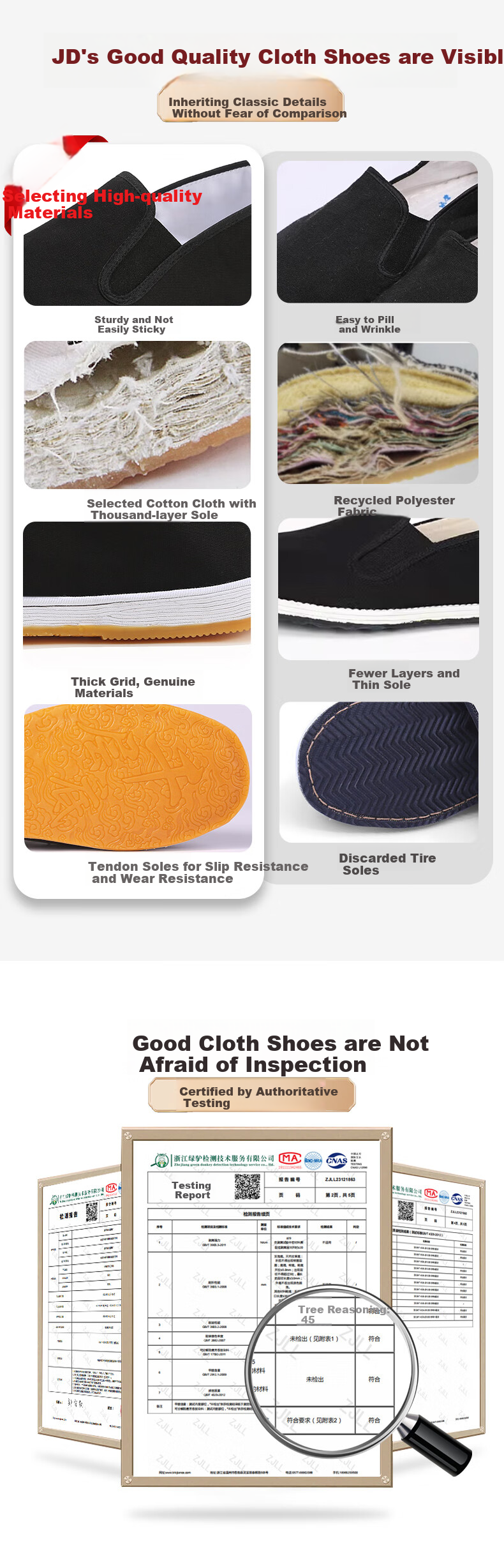YUZHAOLIN Old Beijing Cloth Shoes, Women's Flats, Soft Sole, Non-Slip, Mom Style, Chinese Traditional Embroidery, Flat Cloth Shoes, Y2S-1002, Size 35 11