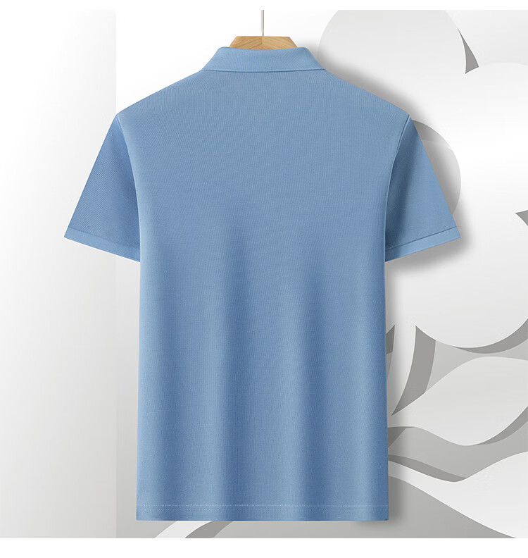 MONTAGUT [Breathable Mesh Pique Fabric & Cool Moisture-Wicking] Summer Comfortable Short-Sleeve Men's Polo Shirt JG Navy Blue XL 3