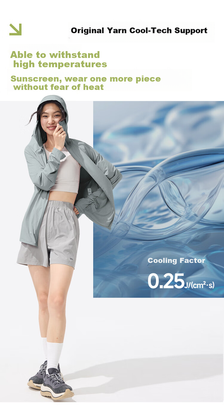 Beneunder Women's Sunscreen Jacket Loose Slim Fit Spring Summer Cooling UV Protection New AL010 Frosty White L 4