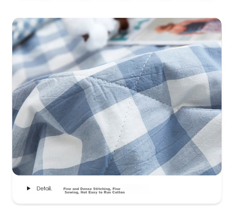 Hengyuanxiang Xinjiang Cotton Quilt, Air Conditioning Quilt, Washable Summer Cool Quilt, Single Or Double Bed, Dormitory Pure Cotton Summer Quilt, 180*200cm 13
