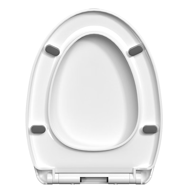 Pollock Toilet Seat, Universal Thickened Toilet Cover, Household Toilet Lid, Toilet Ring Accessories, Slow-Close V-Shaped Toilet Seat GBVQQ