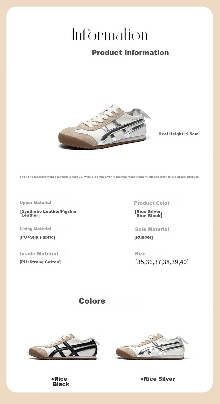 ZHR Dexun Women's Versatile Stylish Casual White Sneakers, Lightweight Flat Sports Shoes for Women, BT102, Beige Silver, Size 40 9