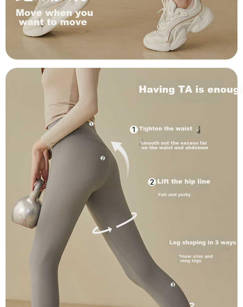 XUEXIMAN Yoga Pants for Women, High-Waisted, Butt-Lifting, Tight-Fitting, Tummy Control, Peach-Shaped Buttocks, Naked Feel, Sports Running Fitness Shark Pants Yoga Wear 2