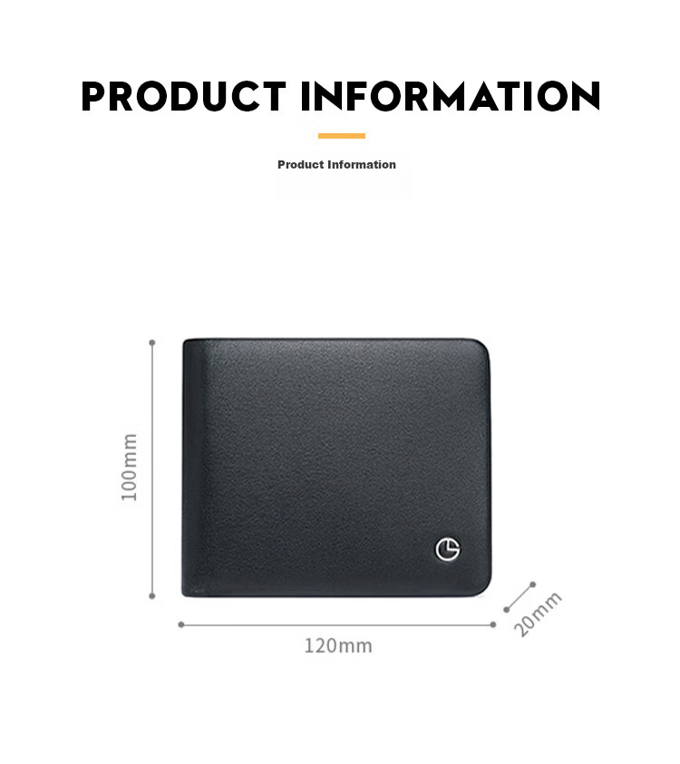 Goldlion Vertical Wallet, Anti-Theft Card Holder, Magnetic-Resistant Leather Bifold Wallet, Gift Box, Birthday Present 14