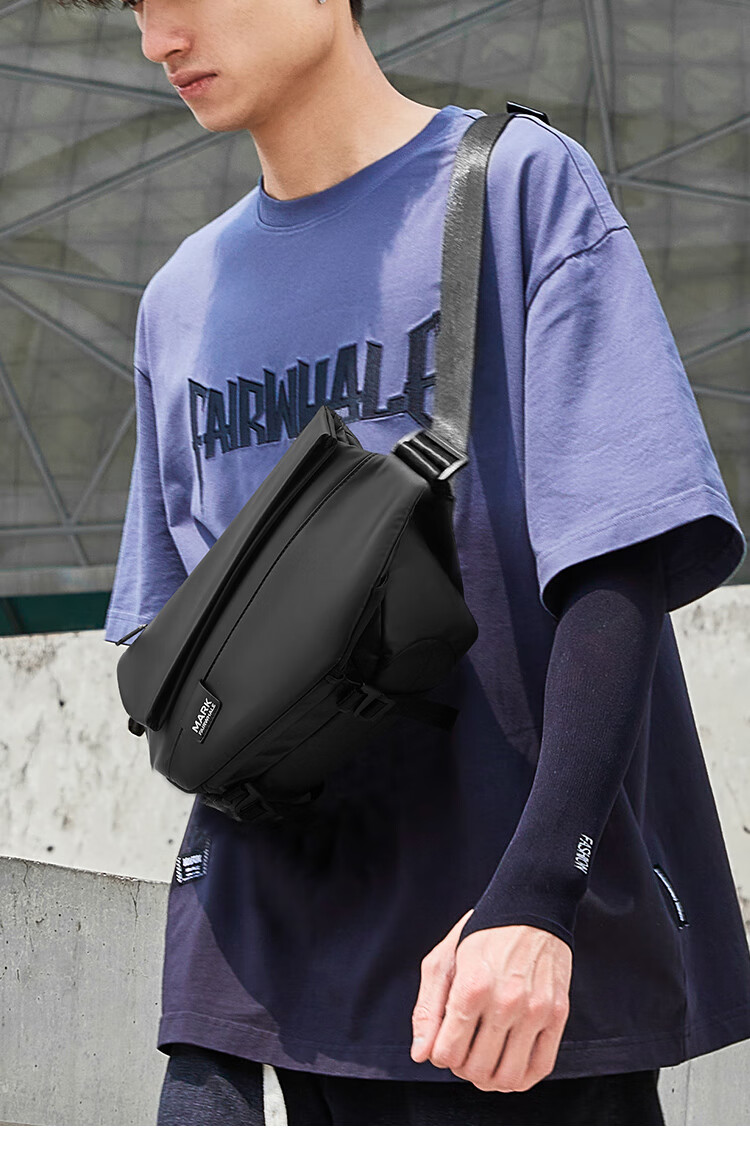 MARK FAIRWHALE 2026 New High-End Crossbody Bag, Shoulder Bag for Men, Large Capacity Messenger Bag, Chest Pack, Multifunctional Casual Satchel 1