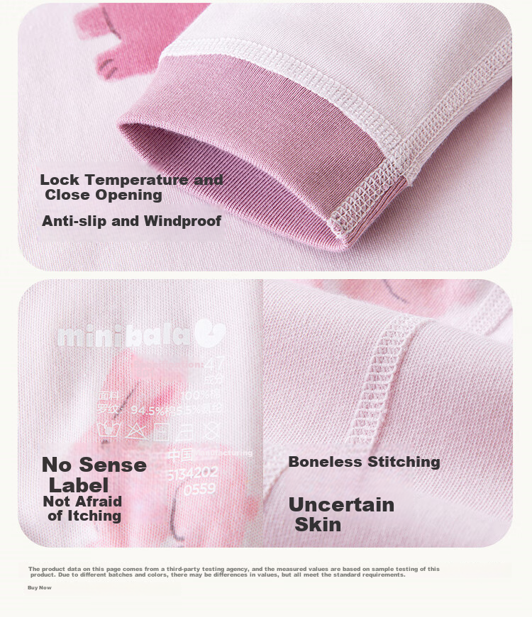 Minibala [Plant Core] Cotton Underwear Set for Boys And Girls, Baby Soft Base Layer 8