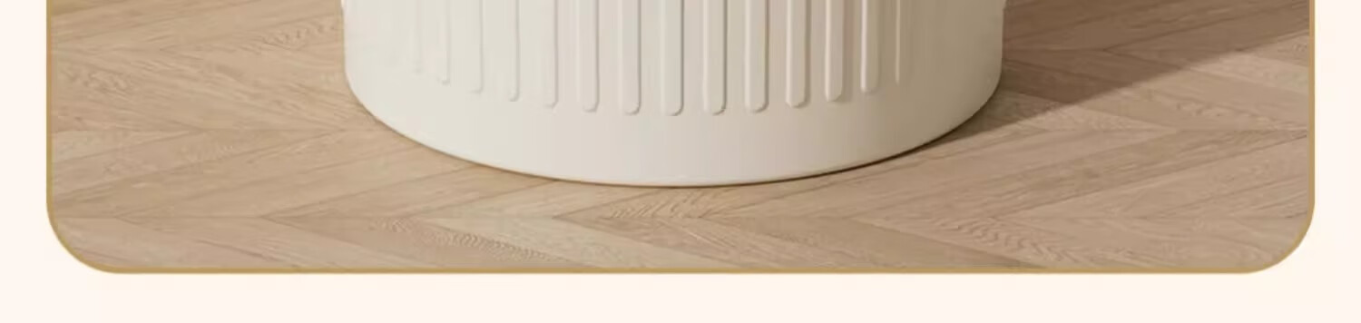 Feidasanhe Lidless Trash Can, 15L Cream White, Double-Bucket Design, Stylish, Large Capacity, for Living Room, Bedroom, Kitchen, Bathroom 8