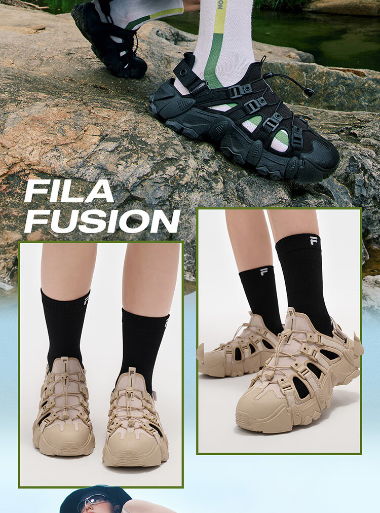 FILA FUSION Women's Breathable Mountain Casual Sports Sandals Summer Versatile 14