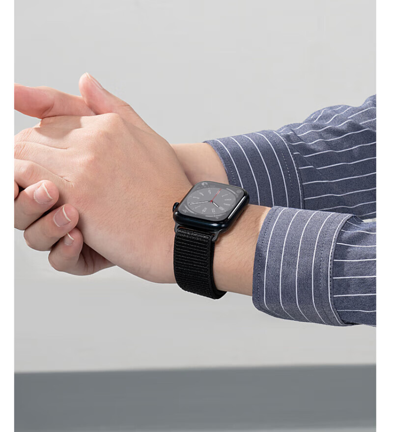 Watchbond Nylon Loop Bracelet for Apple Watch Series 12, Compatible with IWatch S11/S10/S9/8/7/6/SE3, Women's Woven Smart Sports Strap 15