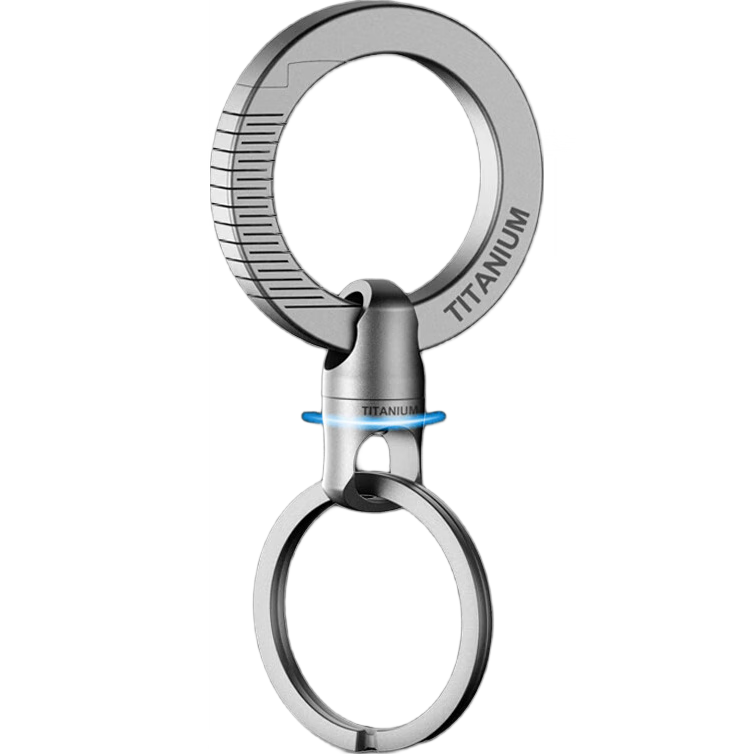 Laiben Titanium Alloy Car Keychain Men's Pendant Key Ring Personalized Creative Minimalist Waist Hanging Lock Keychain