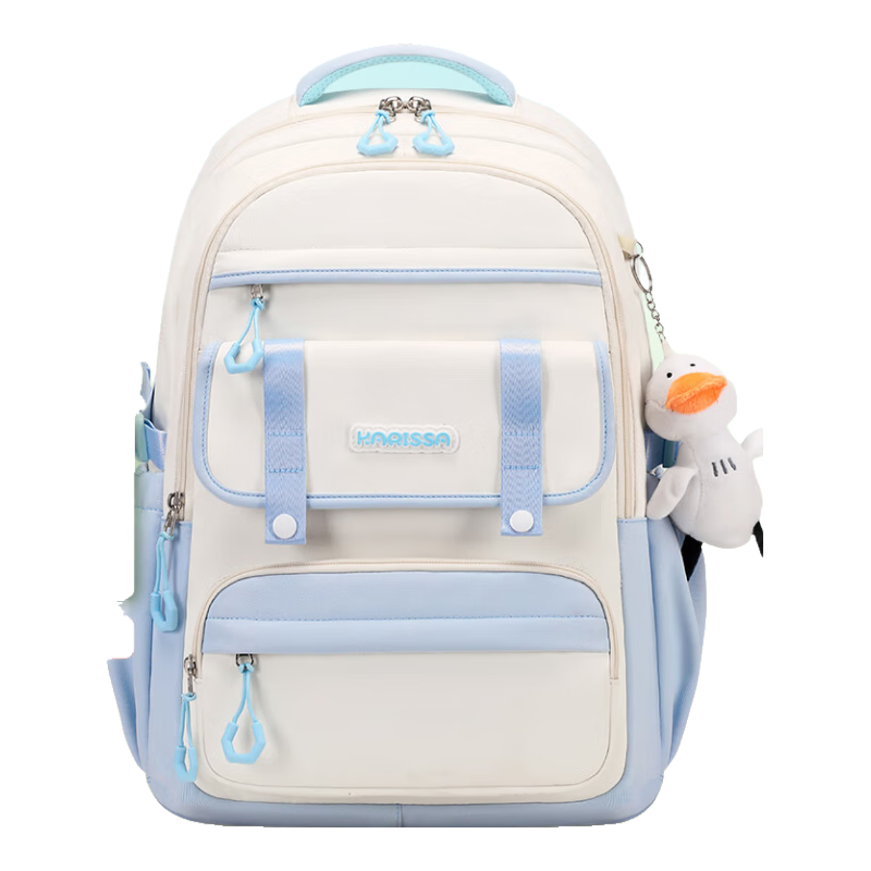 COOLBABY Middle School Student Backpack with Large Capacity And Multiple Compartments, Girls' High School Student Shoulder Bag, Karisha Series
