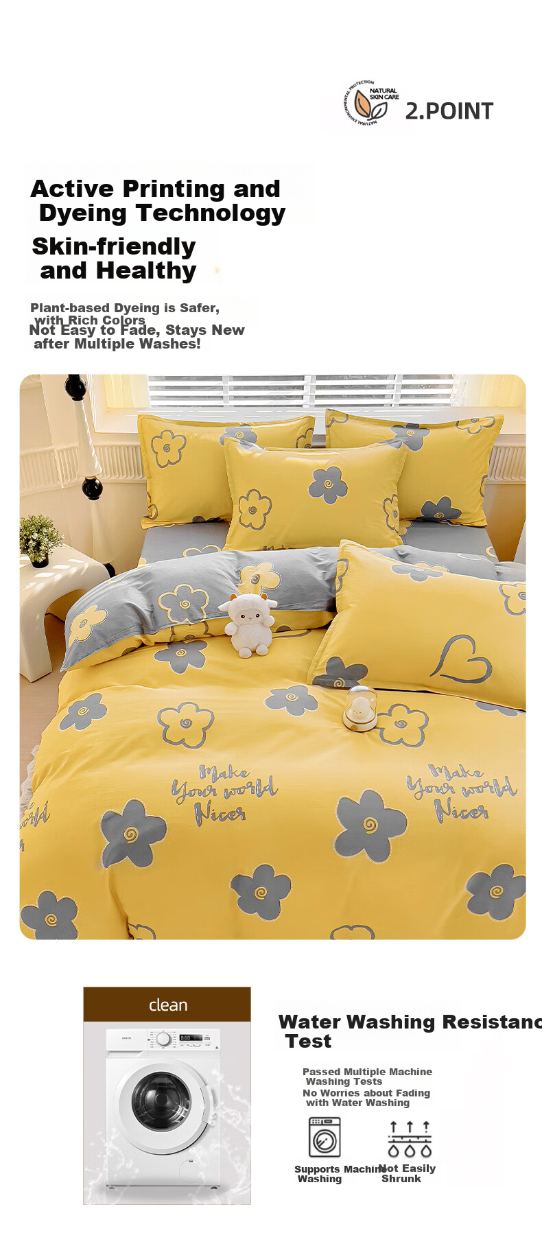 Mengshina Class A Pure Cotton Duvet Cover, Single Piece, Children's Bedding, Student Bedding, 150*200cm, Donut Shape 7