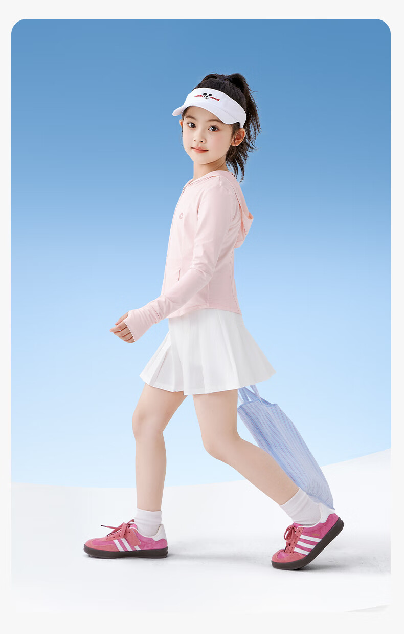 Zuoxi Girls' Sun Protection Clothing, Children's Summer Cool Lightweight Jacket, 2026 New Style Girls' Skin Coat, Pink, Size 140 7