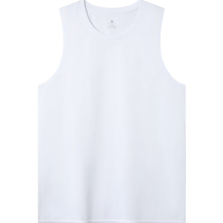 JD Jingzao Men's Quick-Dry Running Vest Mesh Breathable Durable Fitness Tank Top White 3XL