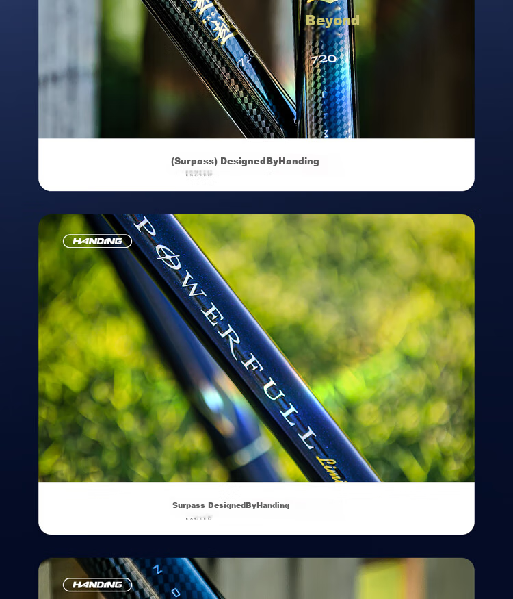 Handing Chao Beyond Lightweight Big Fish Rod, Fishing Pole, Hand Rod, Ultra-Light Platform Fishing Rod, Giant Fish Hand Pole, Carbon Fiber, 6.3m 17