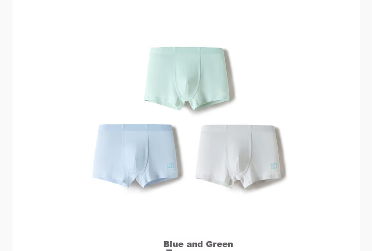 BALABALA Boys' Boxer Briefs, Children's Square-Leg Shorts, No Wedgie, for Older Kids, Skin-Friendly, Three-Pack, 208925170106 5