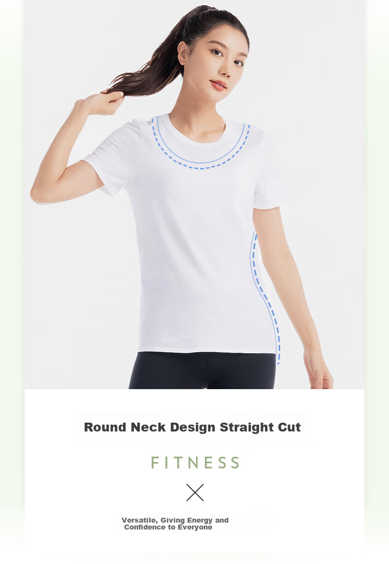DECATHLON Sports T-Shirt, Breathable Solid Color Casual Short-Sleeve Loose-Fitting Running Fitness Top 5036051 3