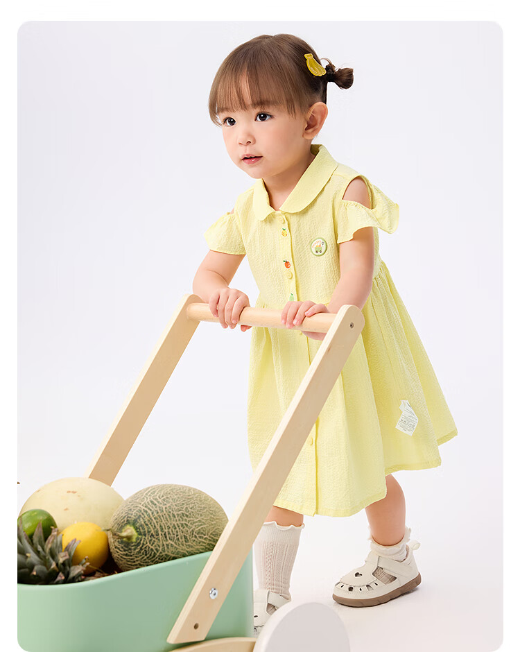 Balabala Girls Dress Baby Princess Dress 2025 Summer Sweet and Fresh [Mall Same Style] 200225111009 7