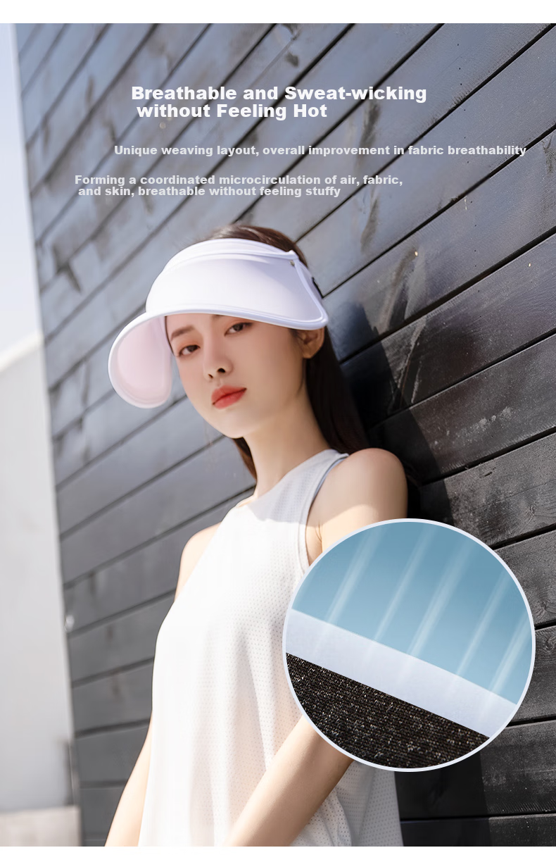 VVC Sun Hat, UV Protection Cap for Women, Wide Brim Hat for Outdoor Activities, Visor Cap, Grayish Blue 9