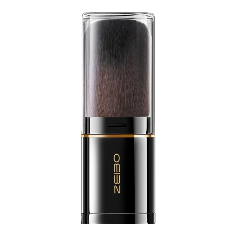 Oeiez Extendable Blush Brush, Portable Makeup Brush, Powder Brush for Loose Powder And Pressed Powder, Compact And Easy to Store, Black